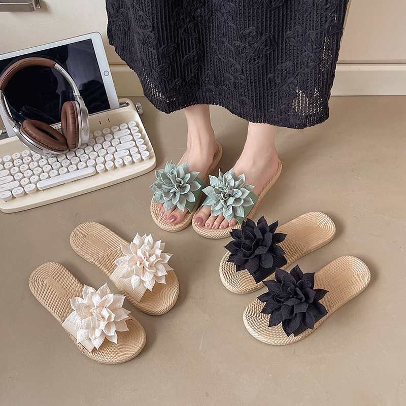 Floral Flip-Flop Sandals
