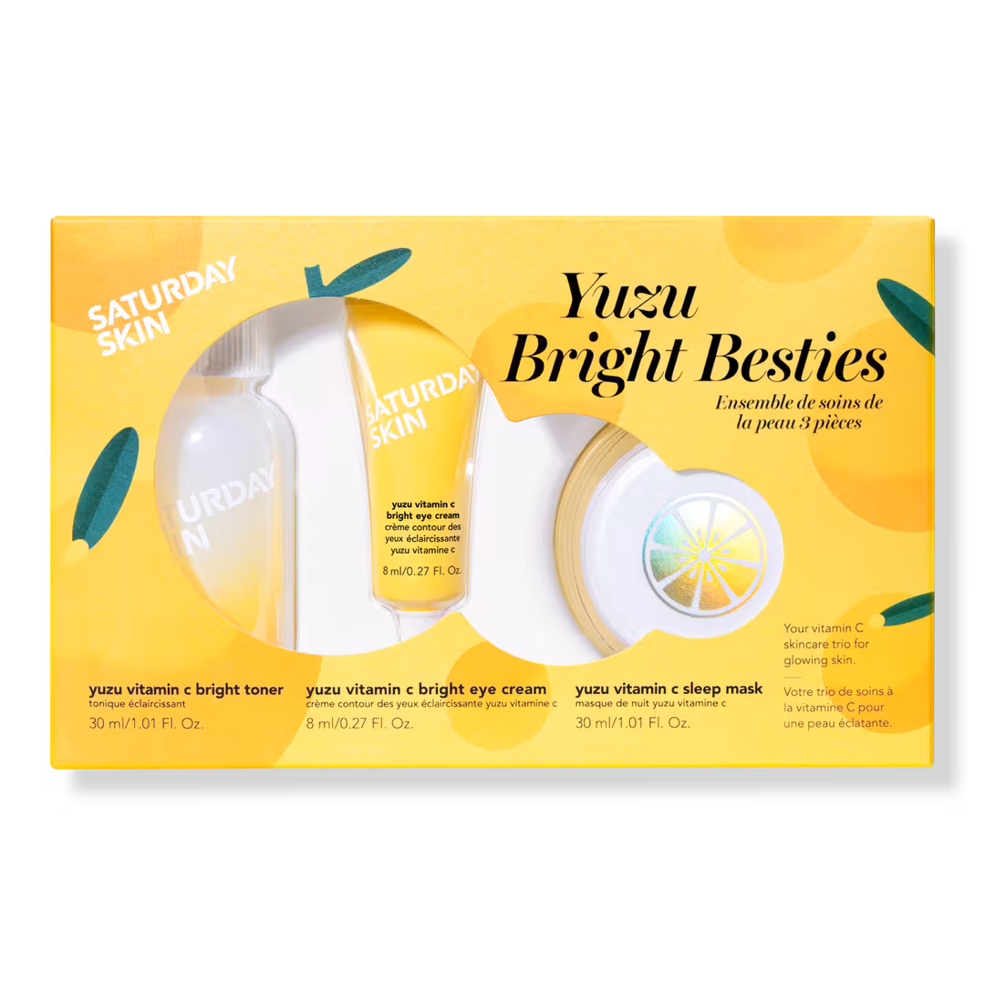 Saturday Skin  Yuzu Bright Besties Skincare Set with Vitamin C and Retinol