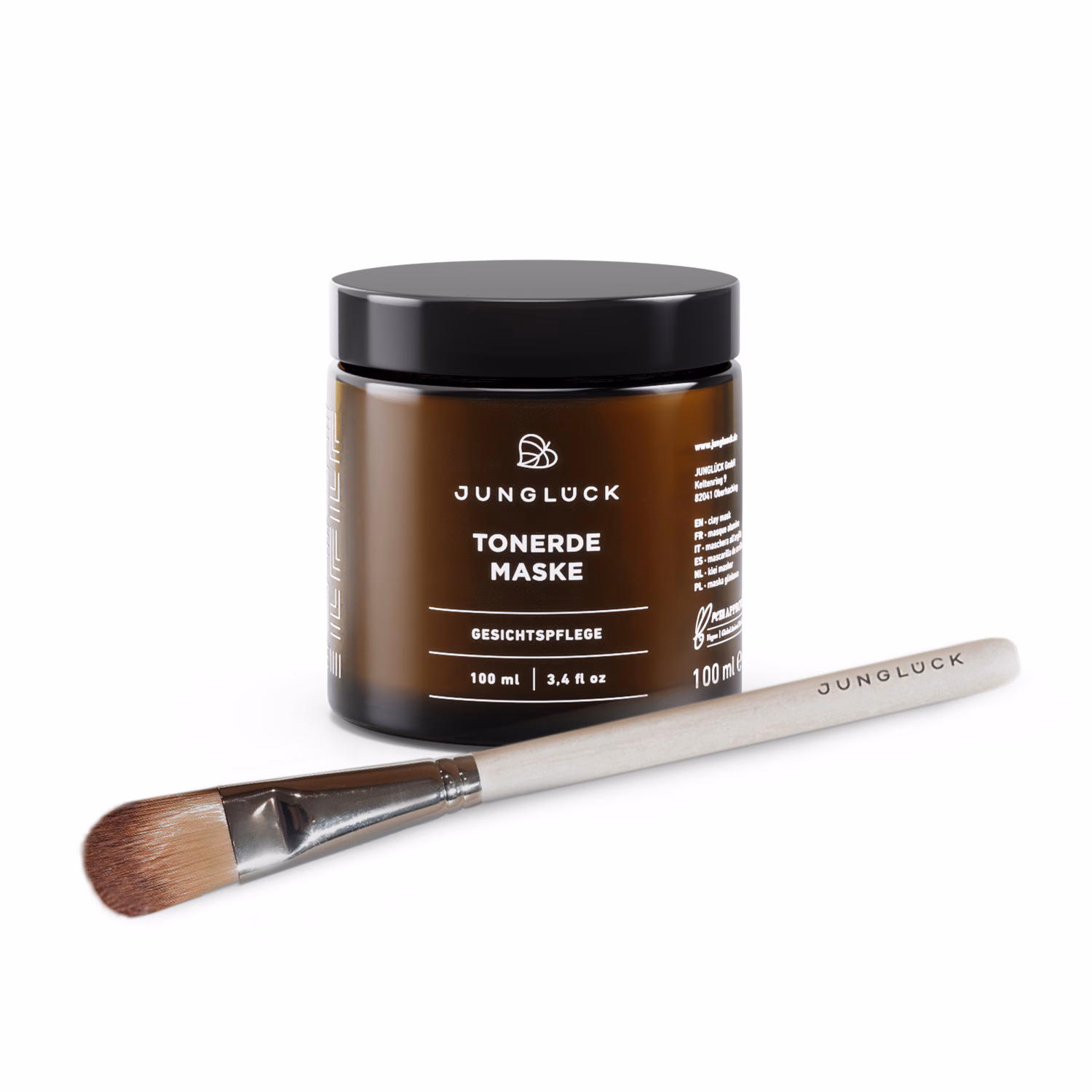Tonerde Maske + Pinsel Kombi