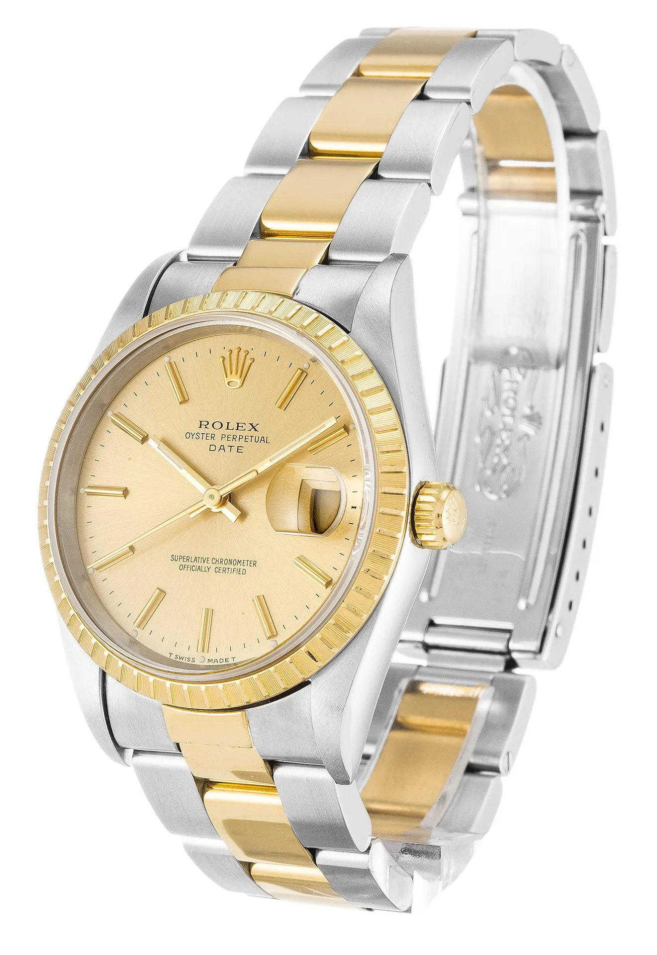Rolex Oyster Perpetual Date Champagne 15223