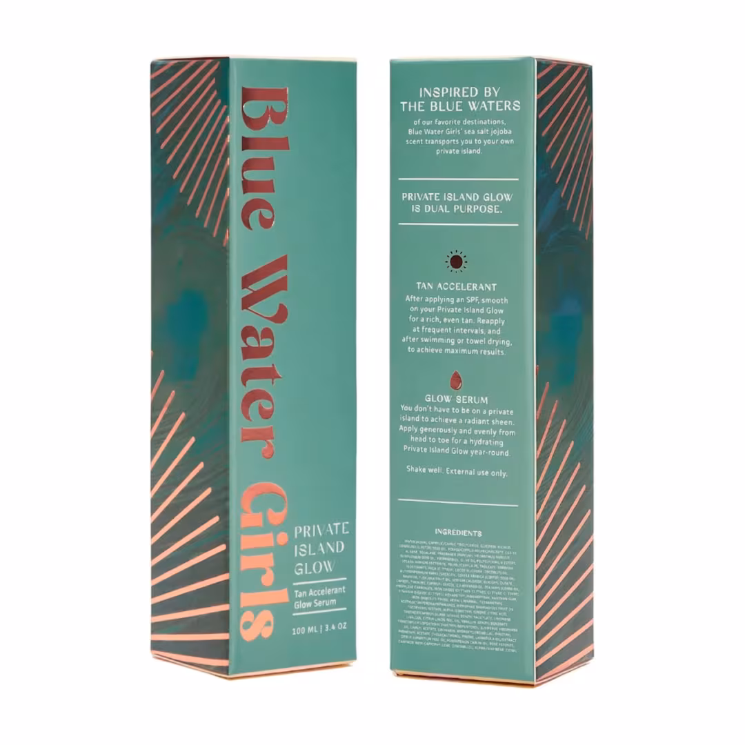 Blue Water Girls  Private Island Glow Tan Accelerant Serum
