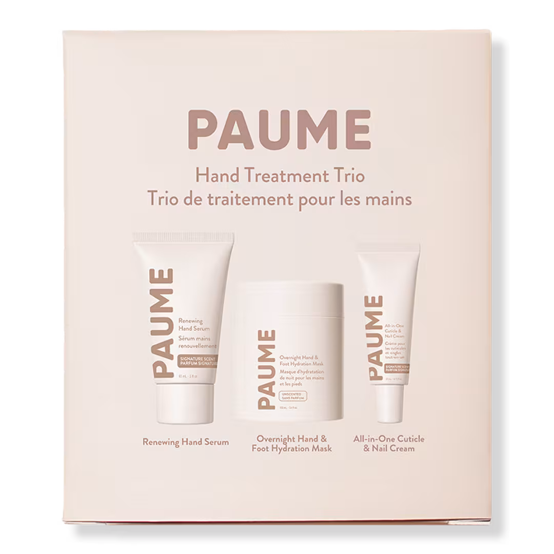 PAUME  Hand Treatment Trio Set for Youthful Hands & Nails