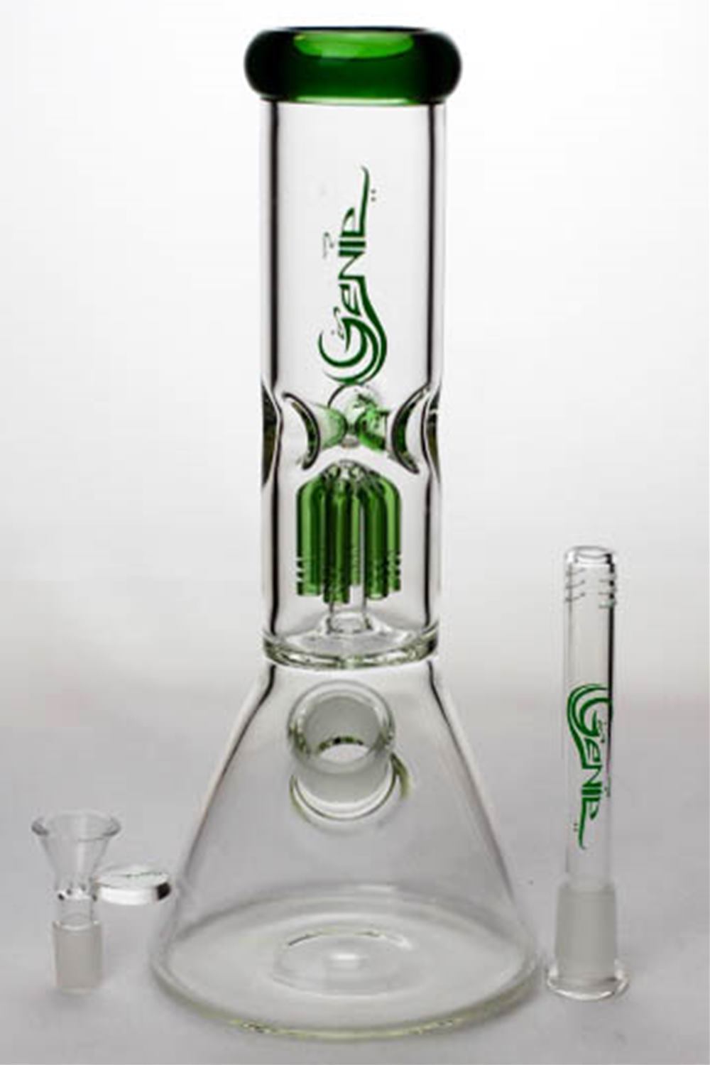 11 Genie Glass 6-Arm Beaker Water Bong