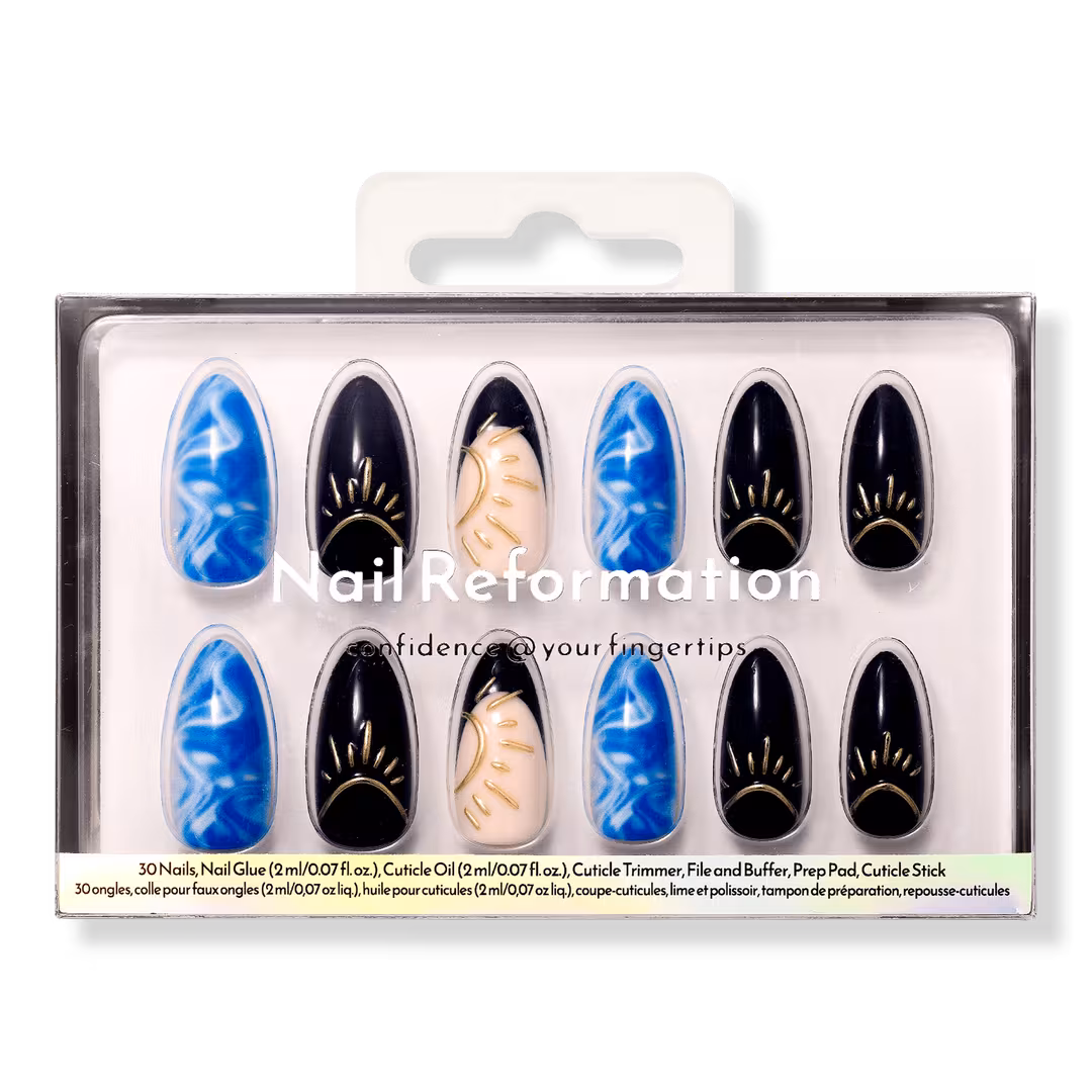 Nail Reformation  Midnight Tide Press On Nails