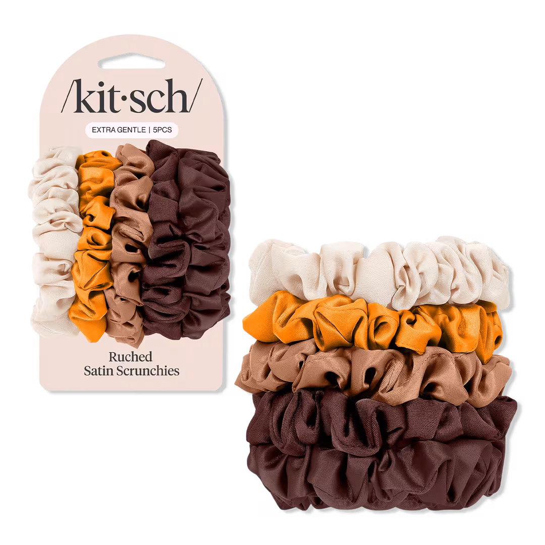 Kitsch  Satin Petite Scrunchies Set