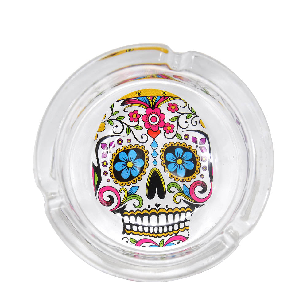 Glass Cigarette Ashtray (Random Pattern)
