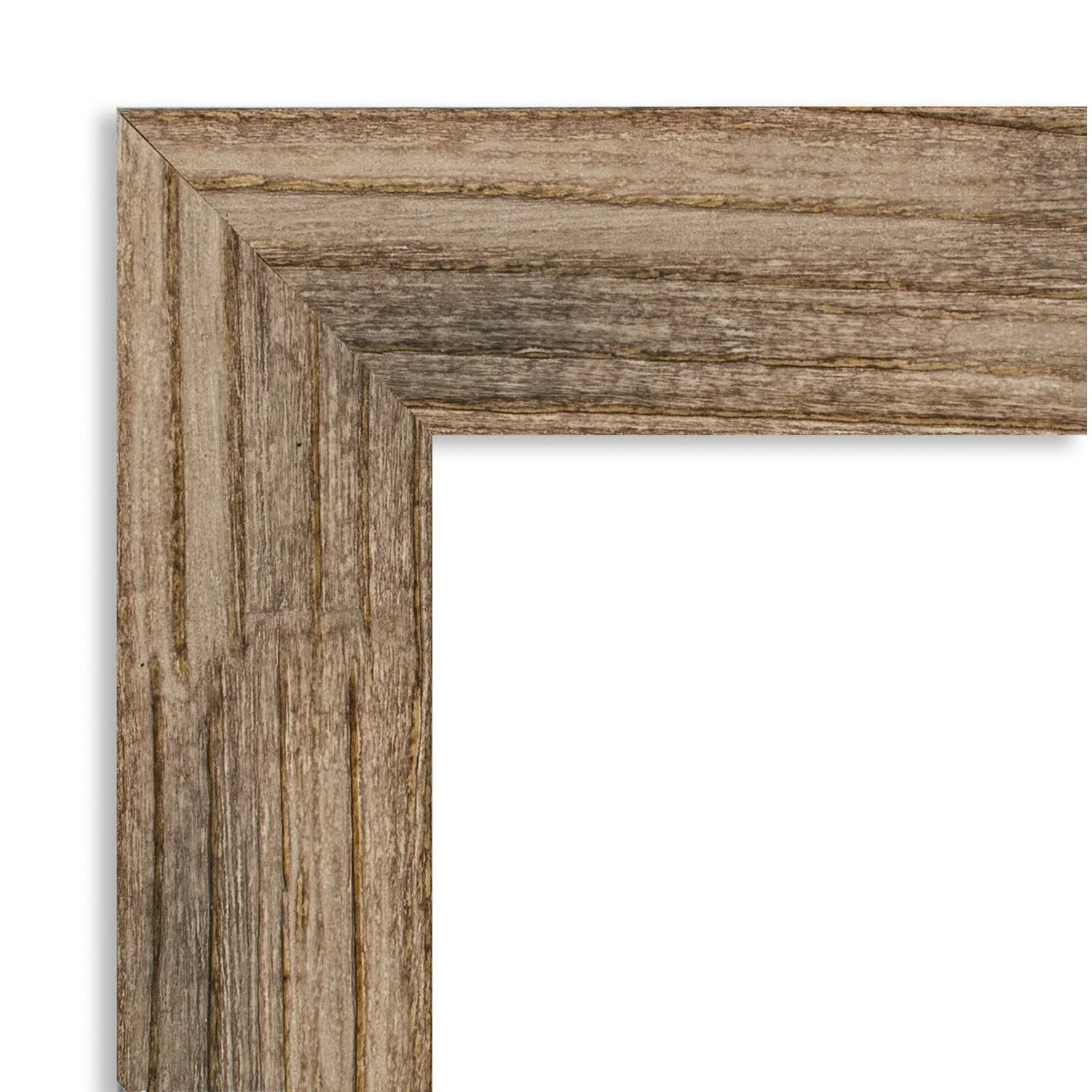 Amanti Art Beveled Wood Bathroom Wall Mirror - Owl Brown Narrow Frame Owl Brown Narrow Outer Size: 32 x 26 in