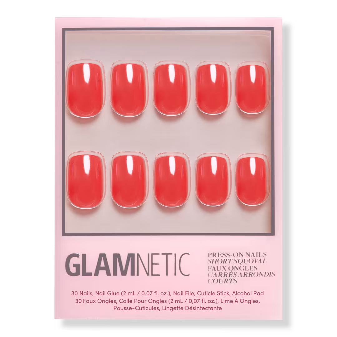 Glamnetic  Statement Red Press-On Nails