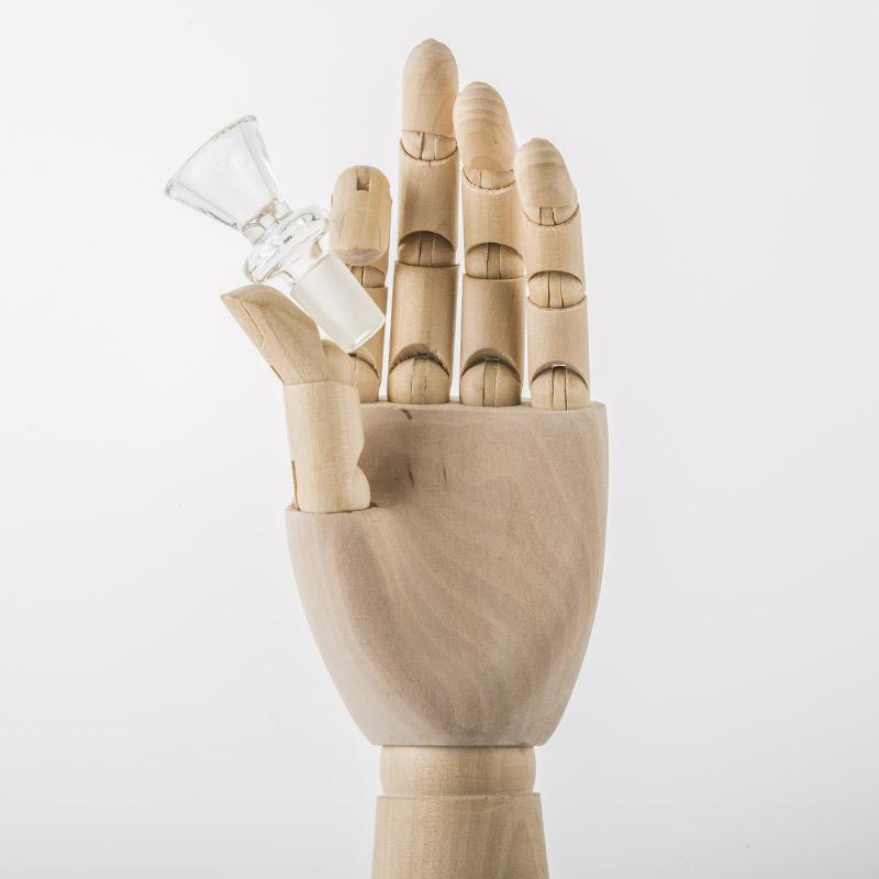 14mm Male Clear Glass Bong Bowl