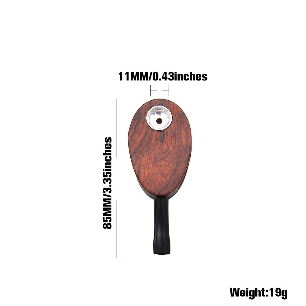 Oval Smoking Wooden Pipe