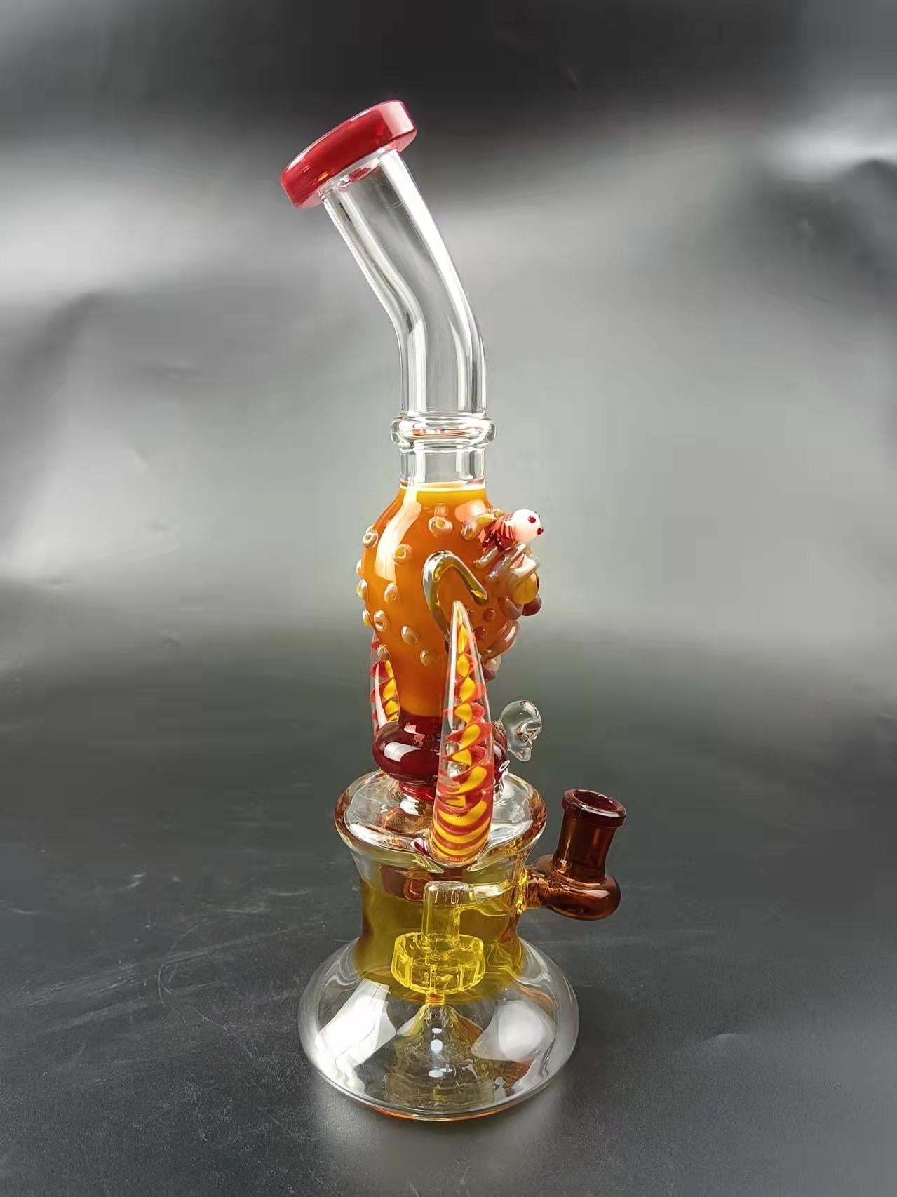 11 Monster Showerhead Perc Glass Bong