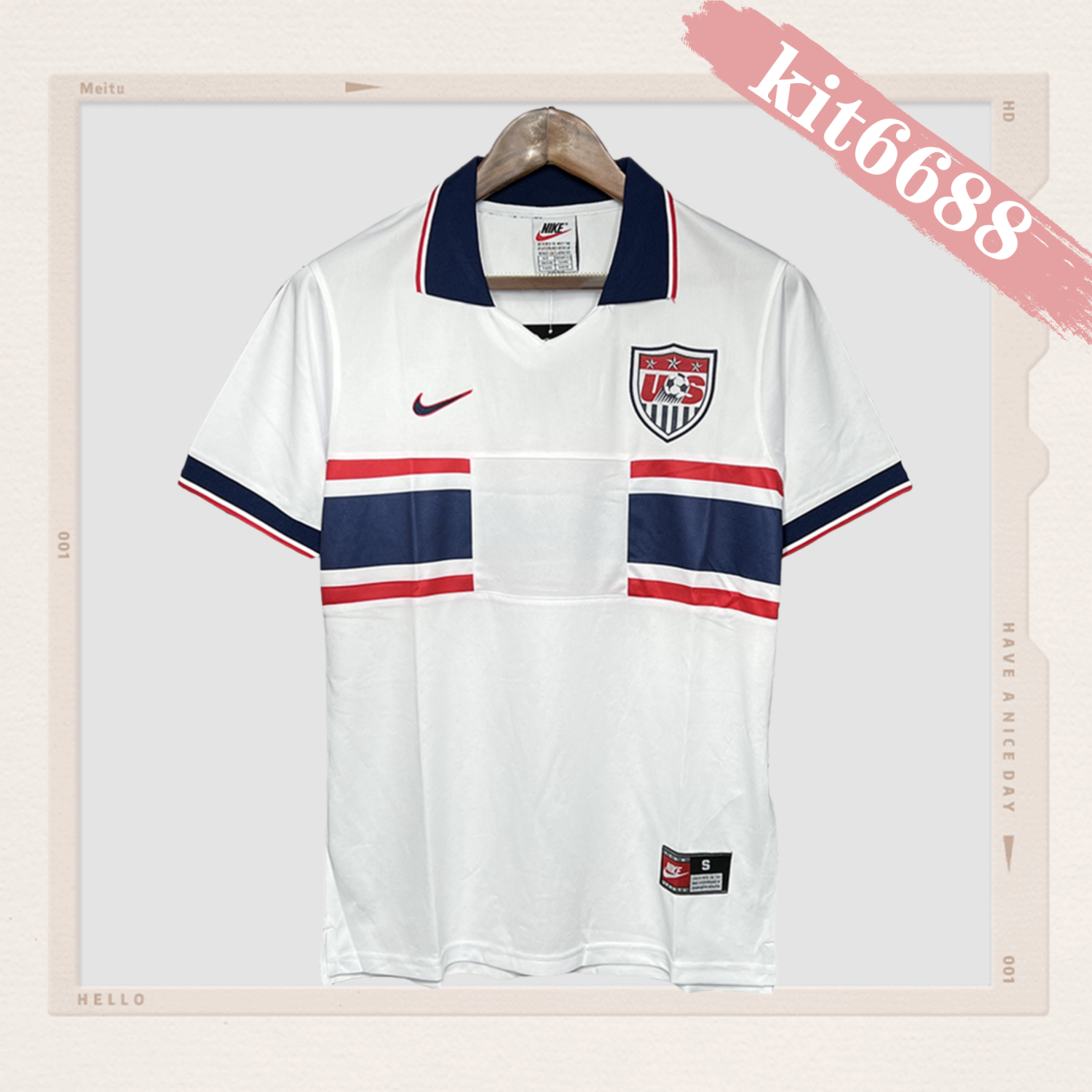 1995 USA Away Retro Football Shirt （Retro）