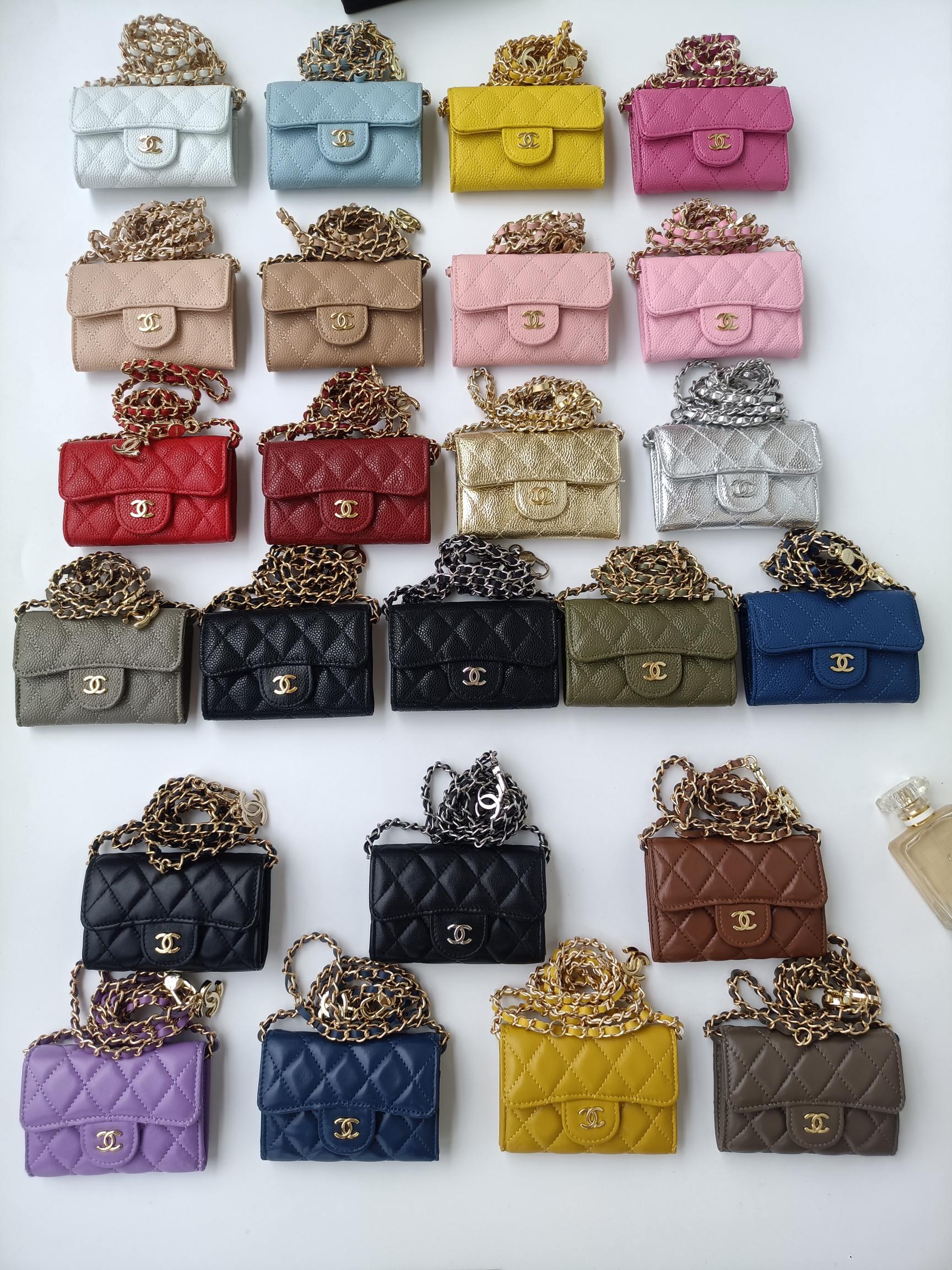 Chanel Classic Flap Card Holder Chain Wallet
