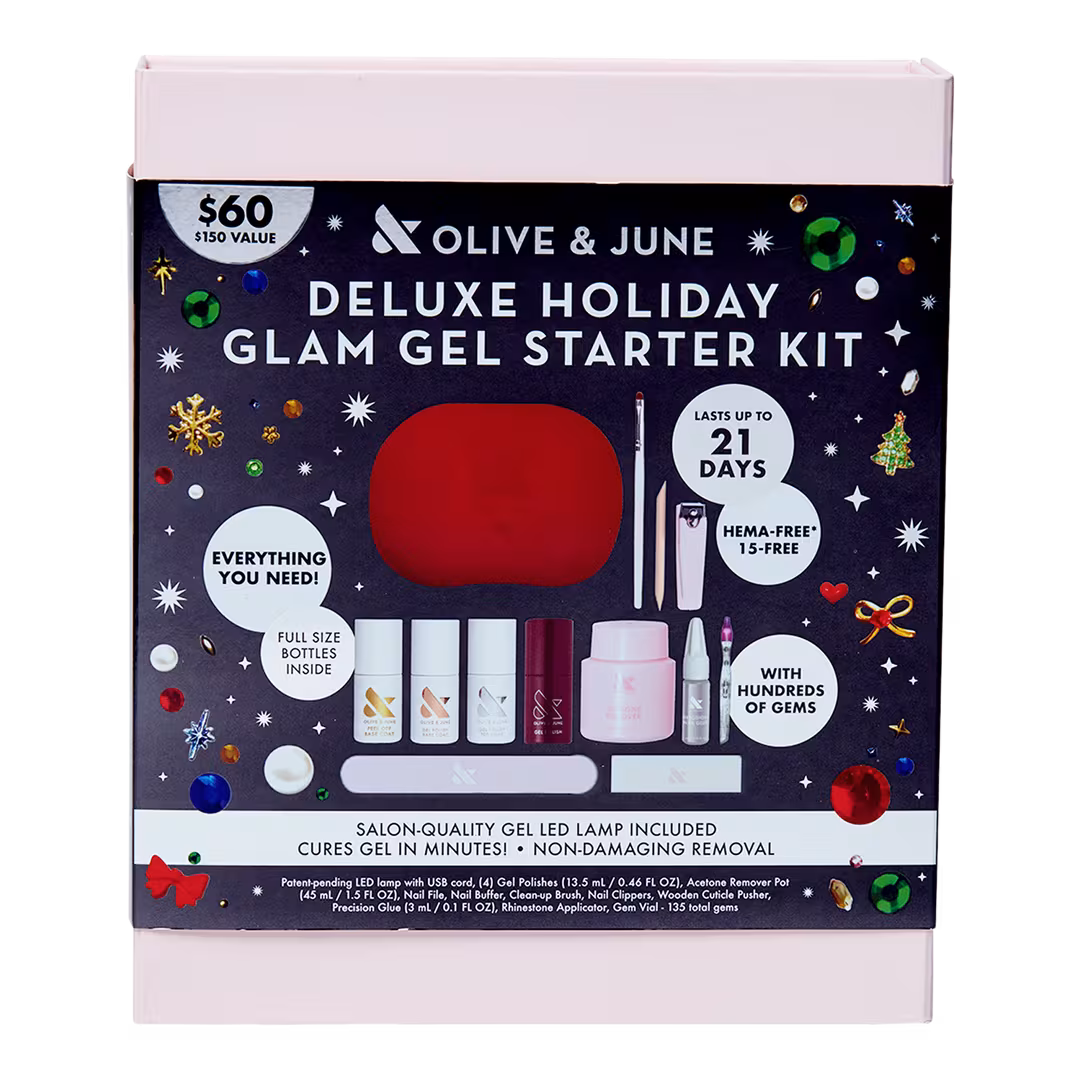 Olive & June  Deluxe Holiday Glam Gel Starter Kit