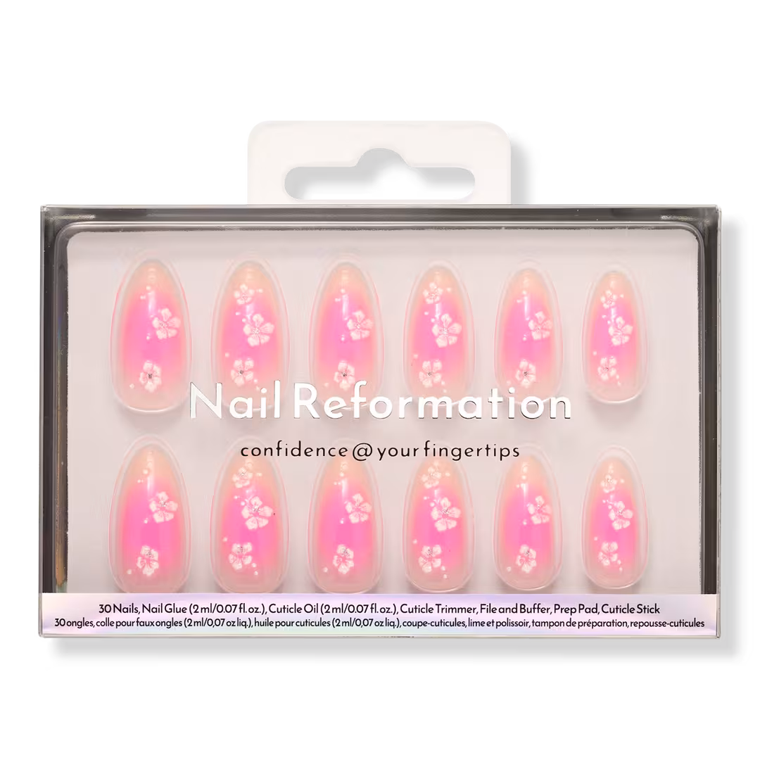Nail Reformation  Blushed Tulip Press On Nails