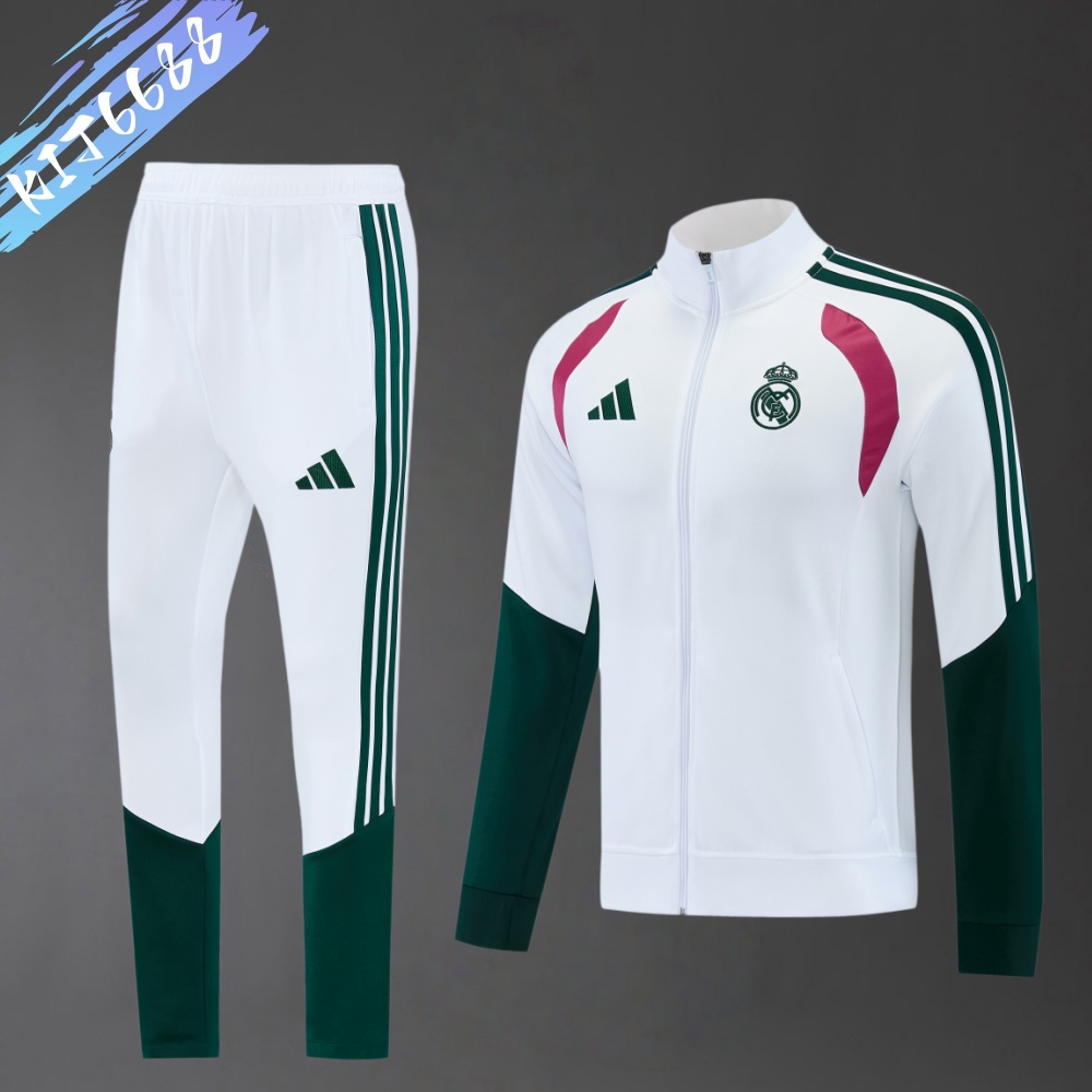 2026/2027 Real Madrid Full Zipper Training Suit (Adult Set)
