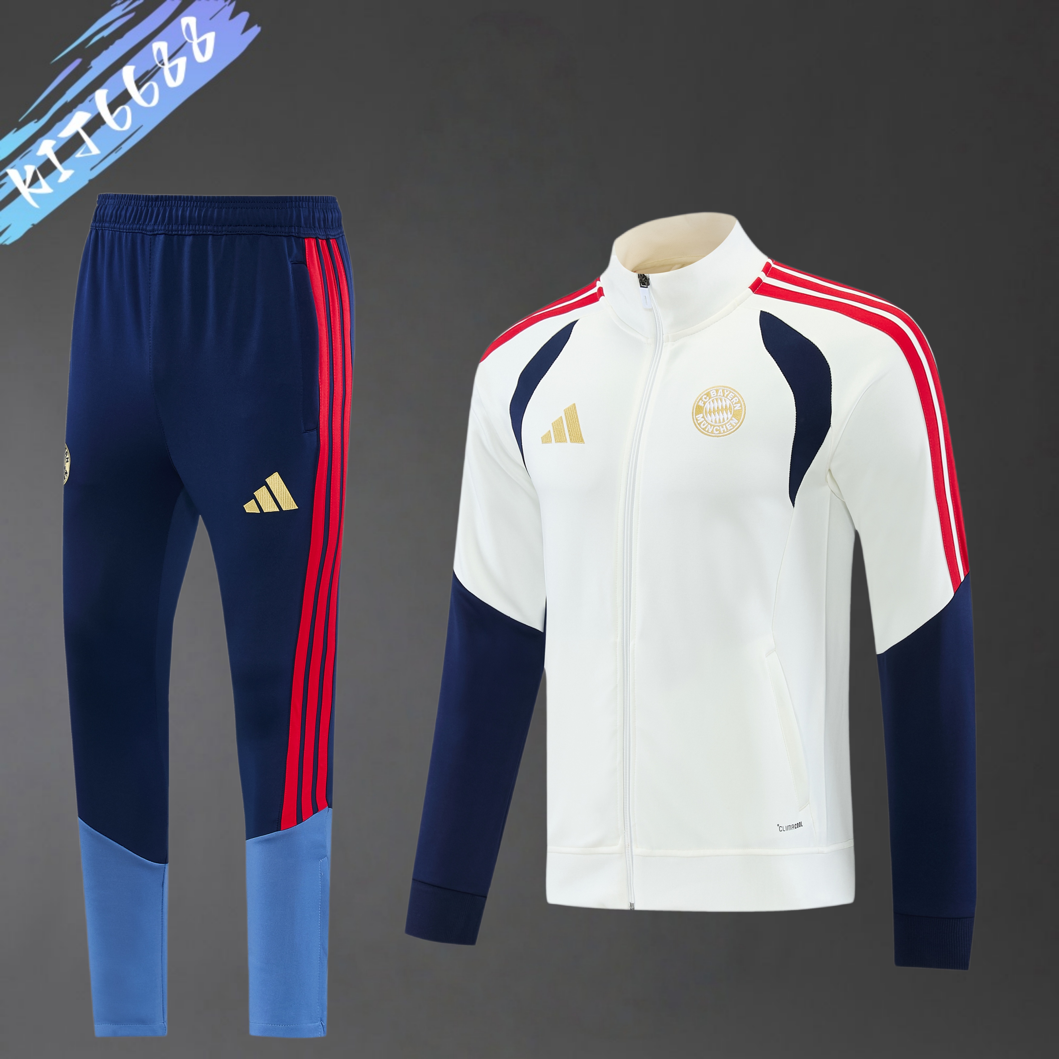 2026/2027 Bayern Full Zipper Training Suit (Adult Set)