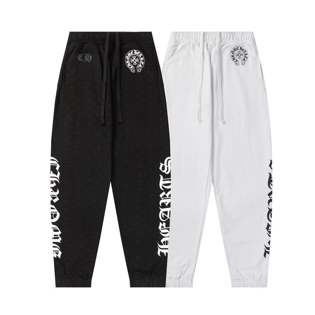 Cross-hoof-printed sweatpants