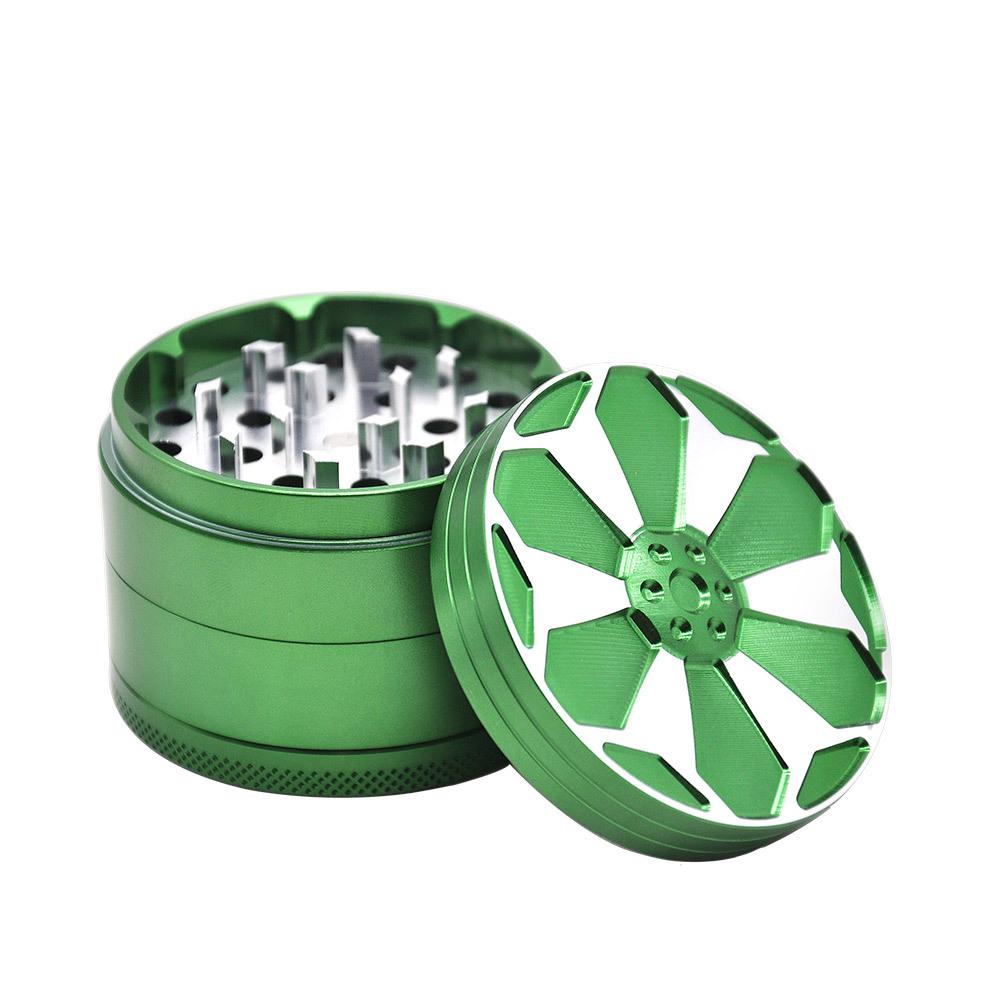 Rim Aluminum Alloy Herb Grinder 4 Layer
