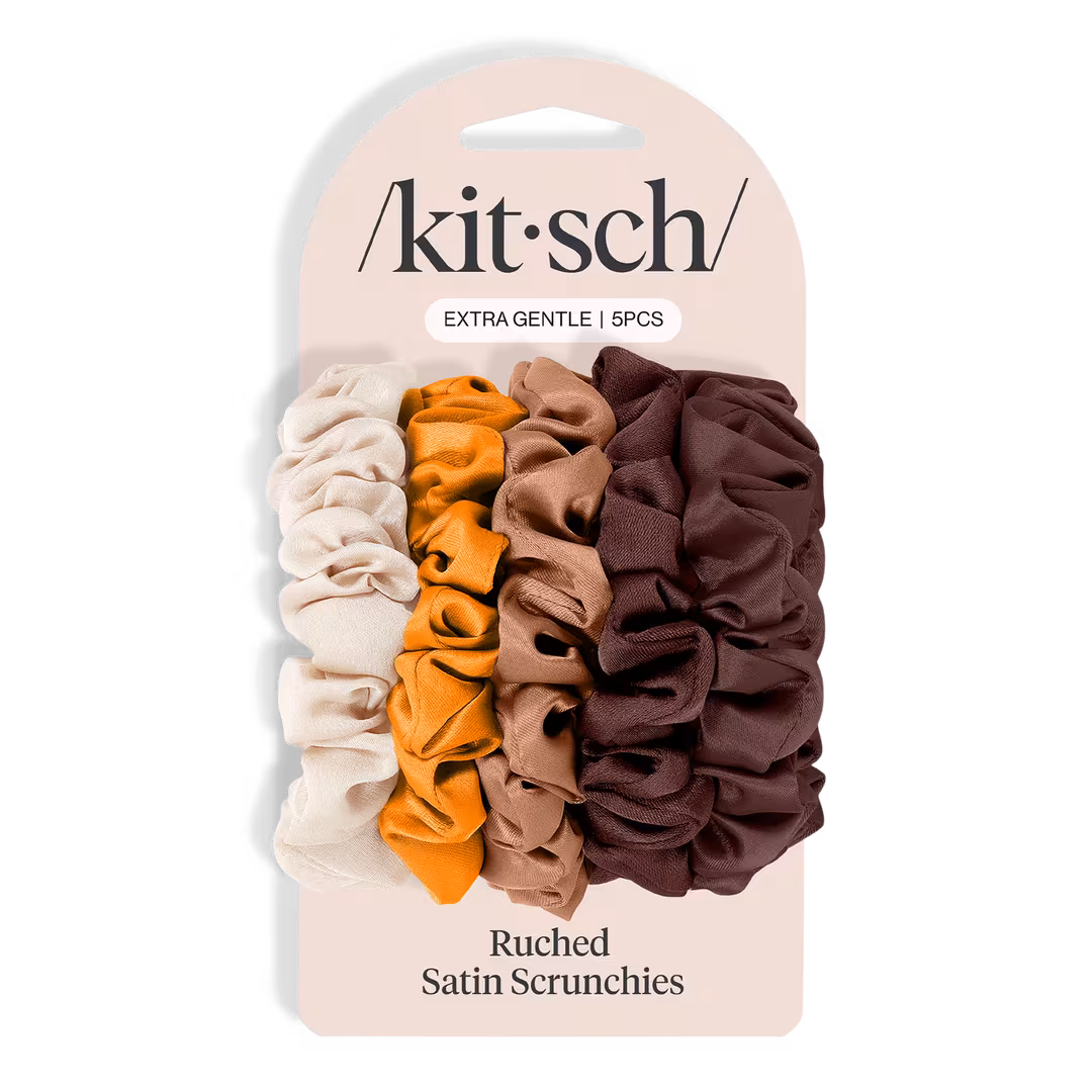 Kitsch  Satin Petite Scrunchies Set