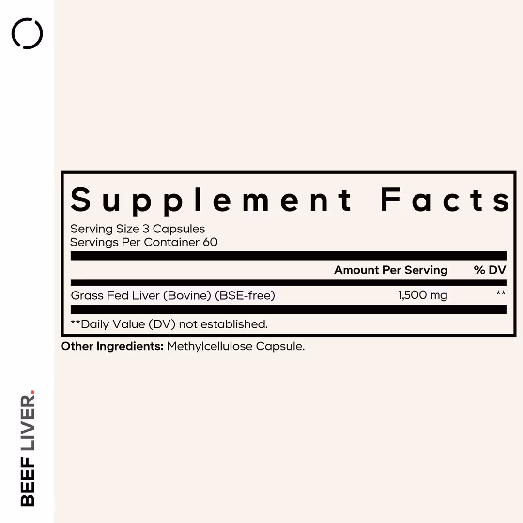 CODEAGE  Grass-Fed Beef Liver Freeze-Dried Glandular Supplement