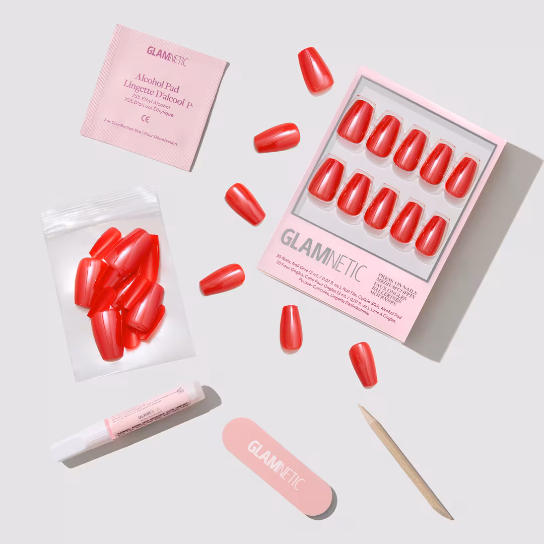 Glamnetic  Runway Red Press-On Nails