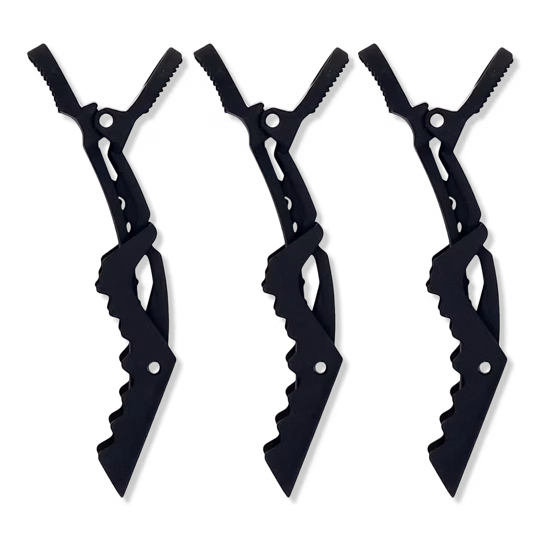 Kitsch  Black No Slip Crocodile Clips