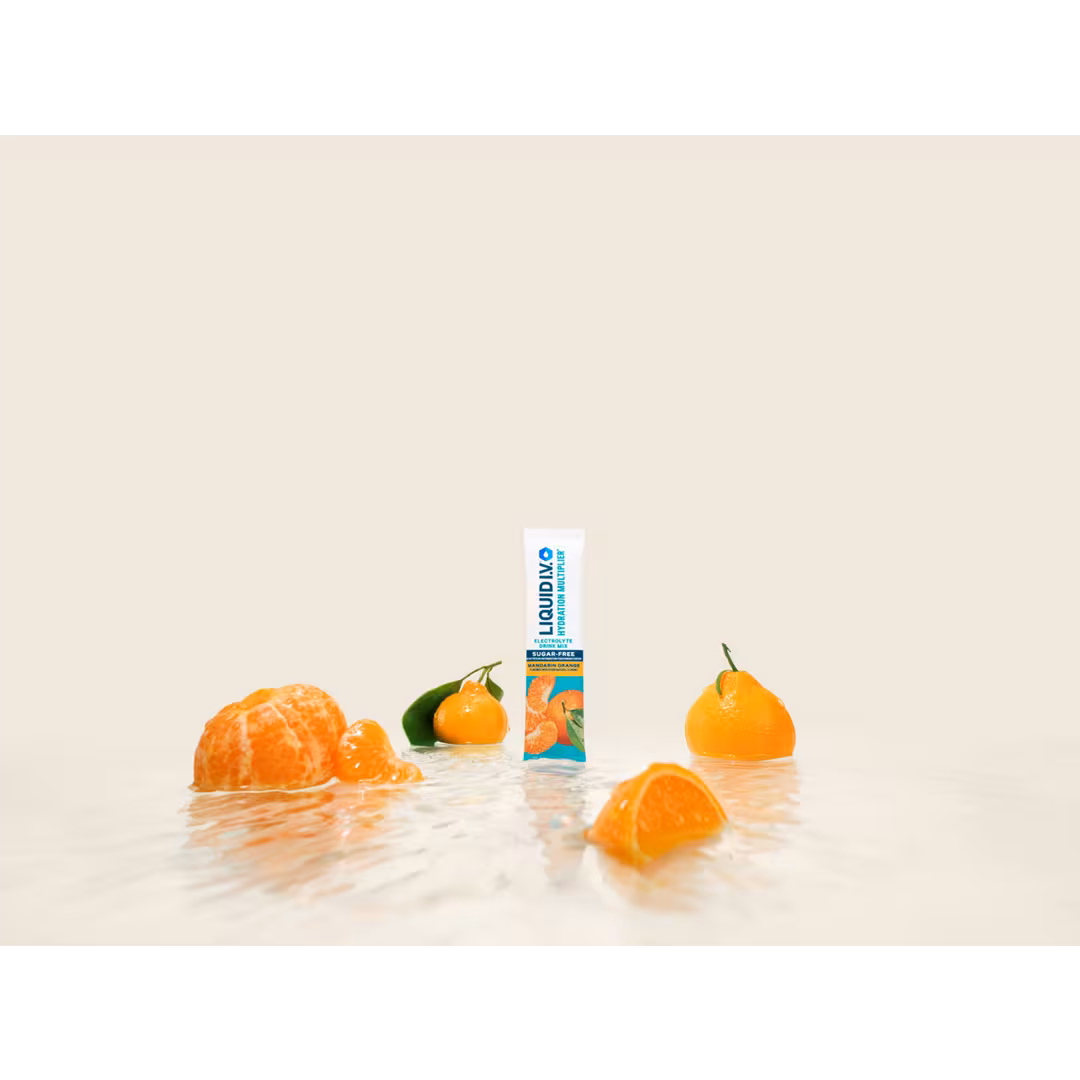 LIQUID I.V.  Hydration Multiplier Electrolyte Drink Mix Sugar-Free Mandarin Orange