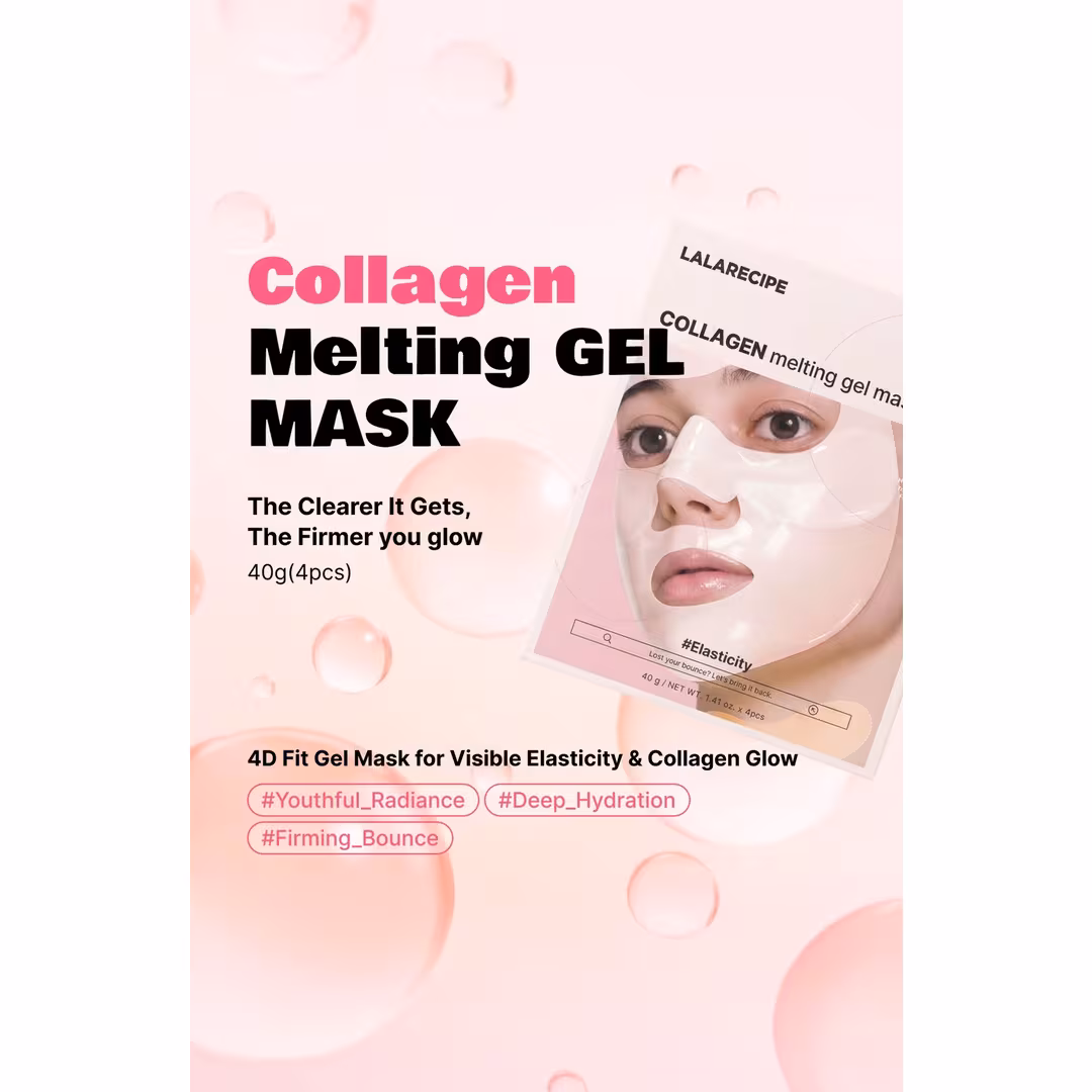 LALARECIPE  Collagen Melting Gel Mask - Set of 4