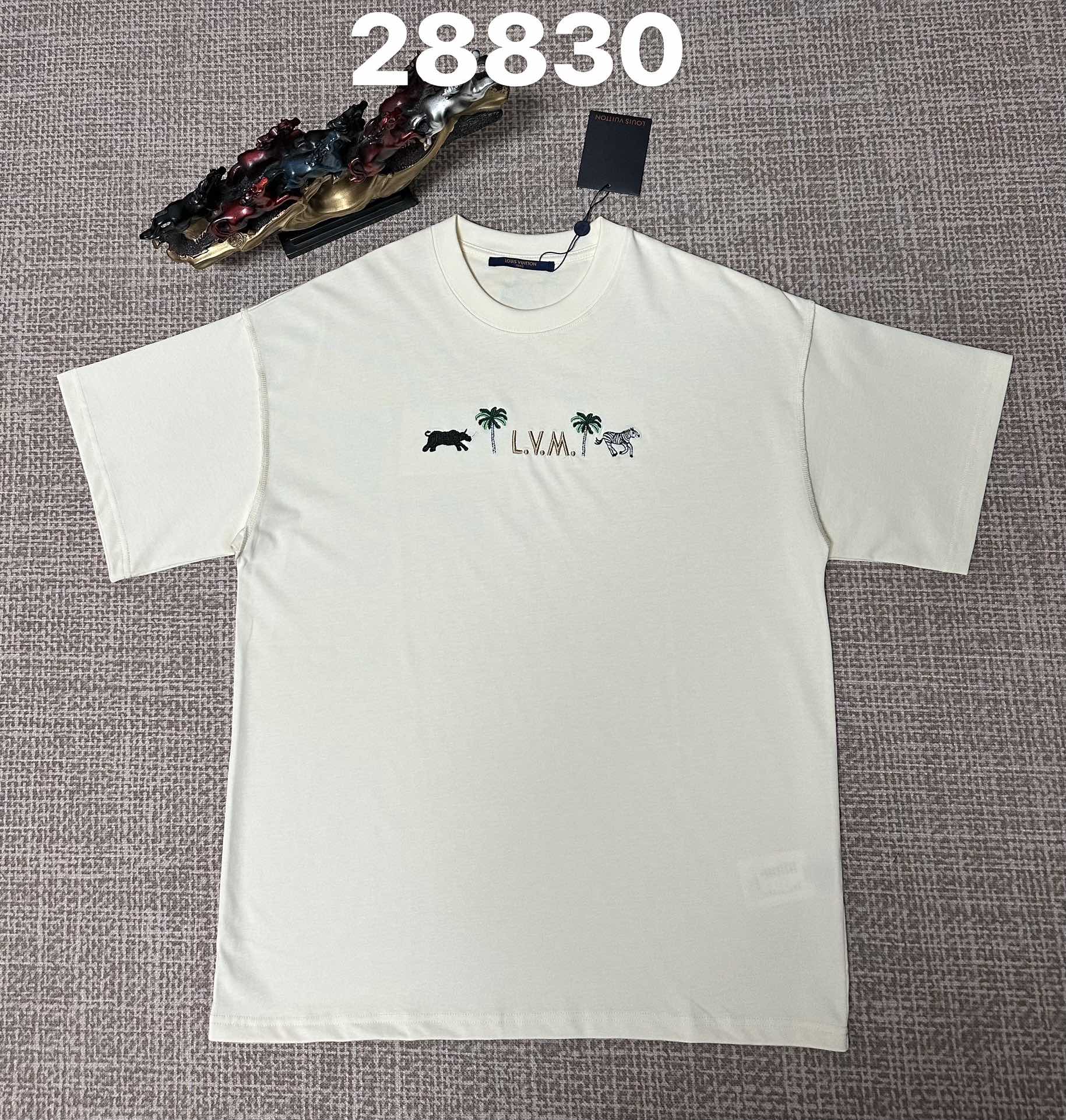 LV Safari Animals Embroidered T-Shirt
