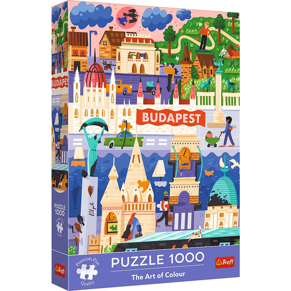 Puzzle Premium Plus Quality 1000 El. The Art Of Colour: Budapeszt, Węgry
