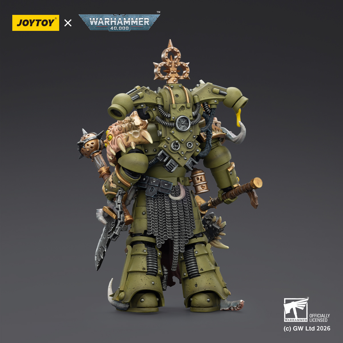 JOYTOY Warhammer 40k 1: 18 Death Guard Plague Marines - JOYTOY WORLD