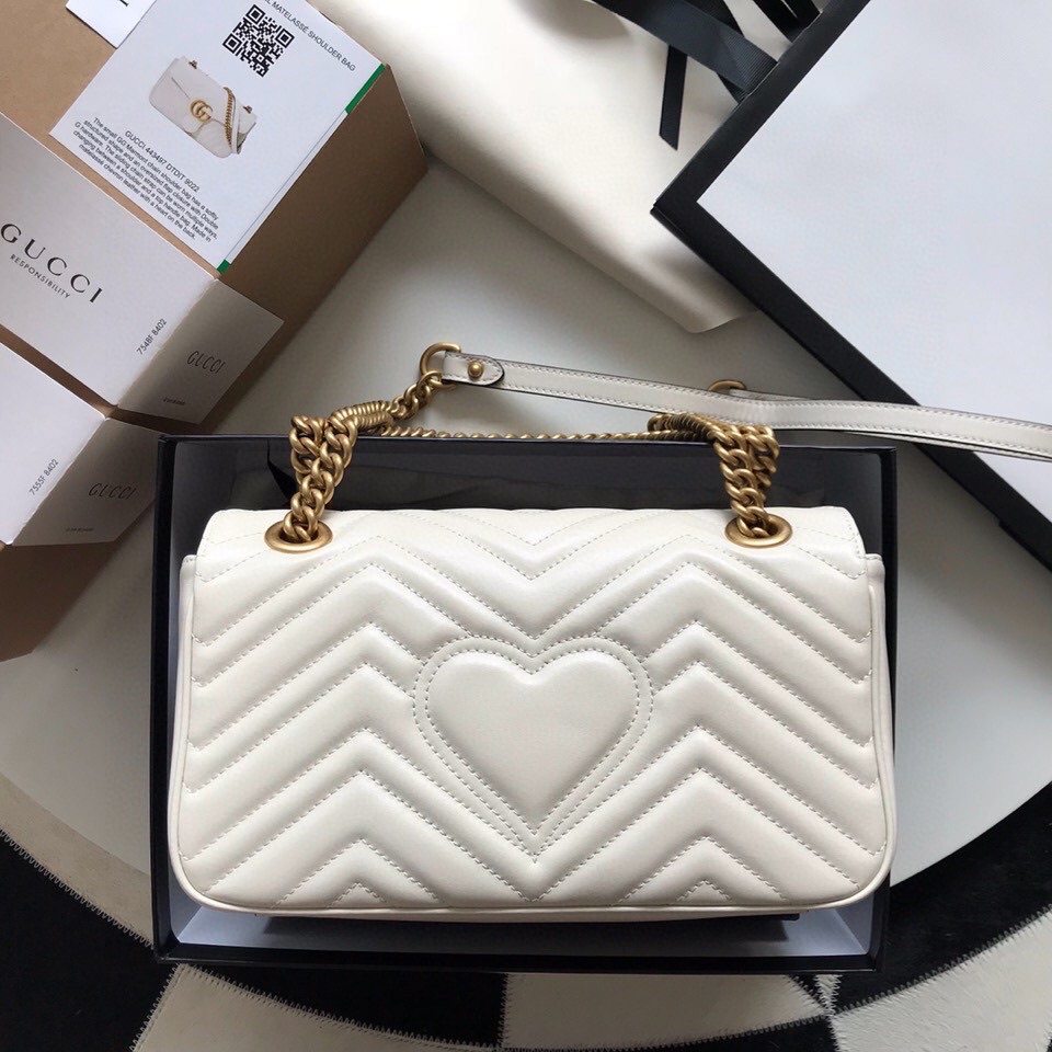 Gucci GG Marmont mini matelass?? shoulder bag-26 CM 443497
