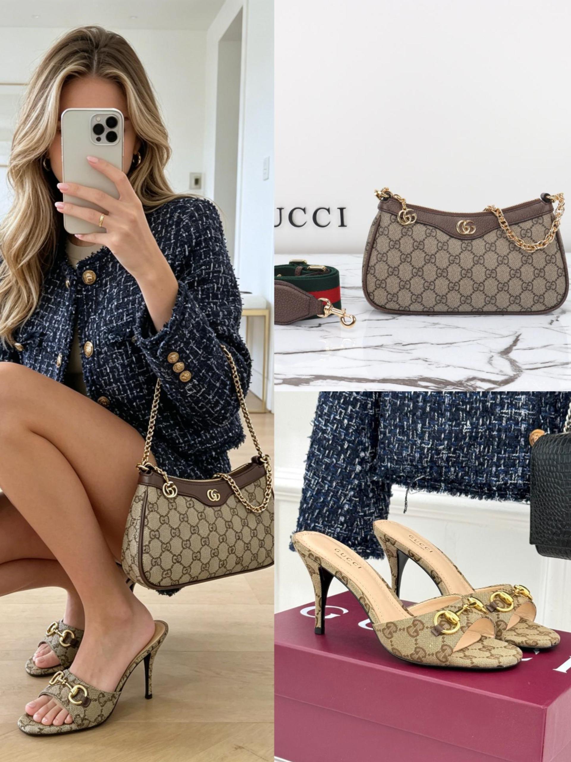 Gucci Shoes & Bag Set