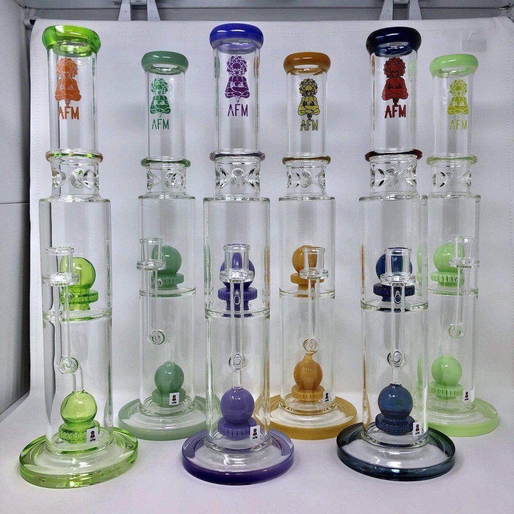 18 AFM Double UFO Ice Catcher Water Pipe