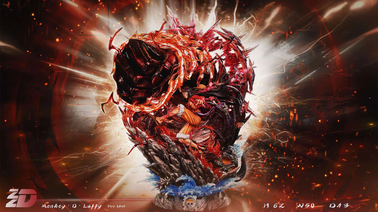 One Piece - Red Roc Luffy | 1:6 Resin Statue | by ZZDD Studio