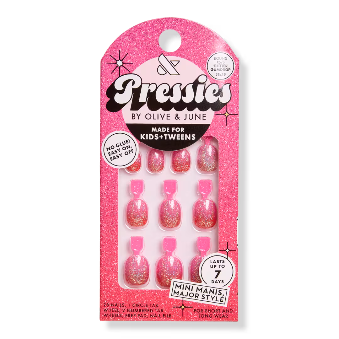 Olive & June  Holiday Pressies - Glitter Gumdrop - Extra Short