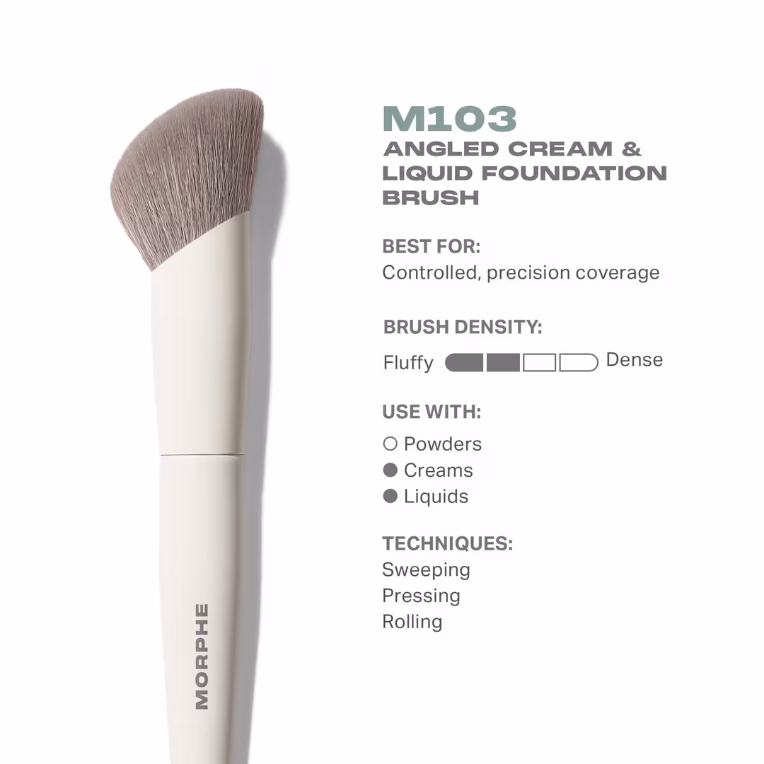 Morphe  M103 Angled Cream & Liquid Foundation Brush