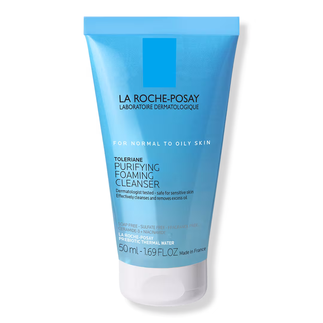 La Roche-Posay  Travel Size Toleriane Purifying Foaming Face Wash for Oily Skin