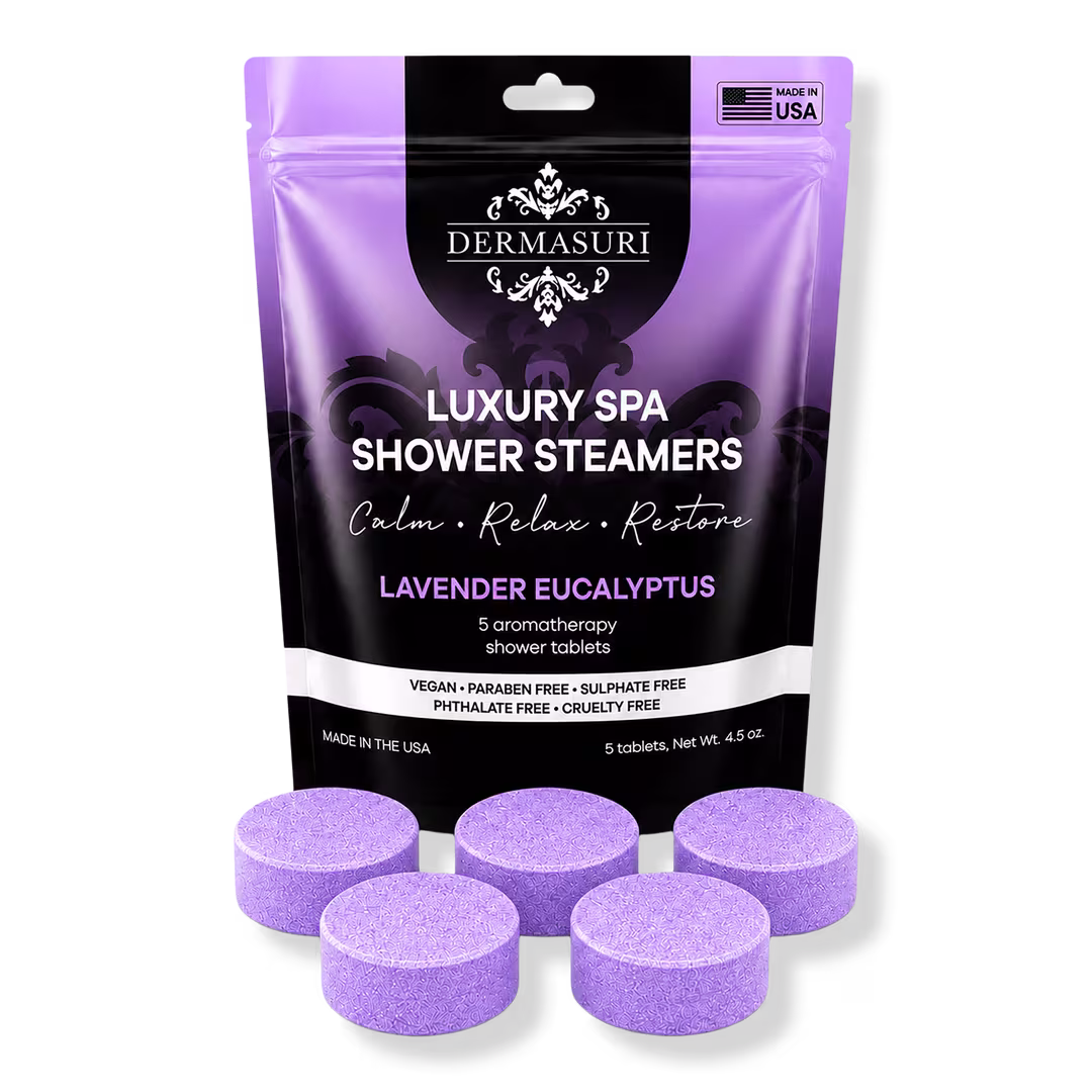 Dermasuri  Lavender Eucalyptus Shower Steamers Aromatherapy Tablets