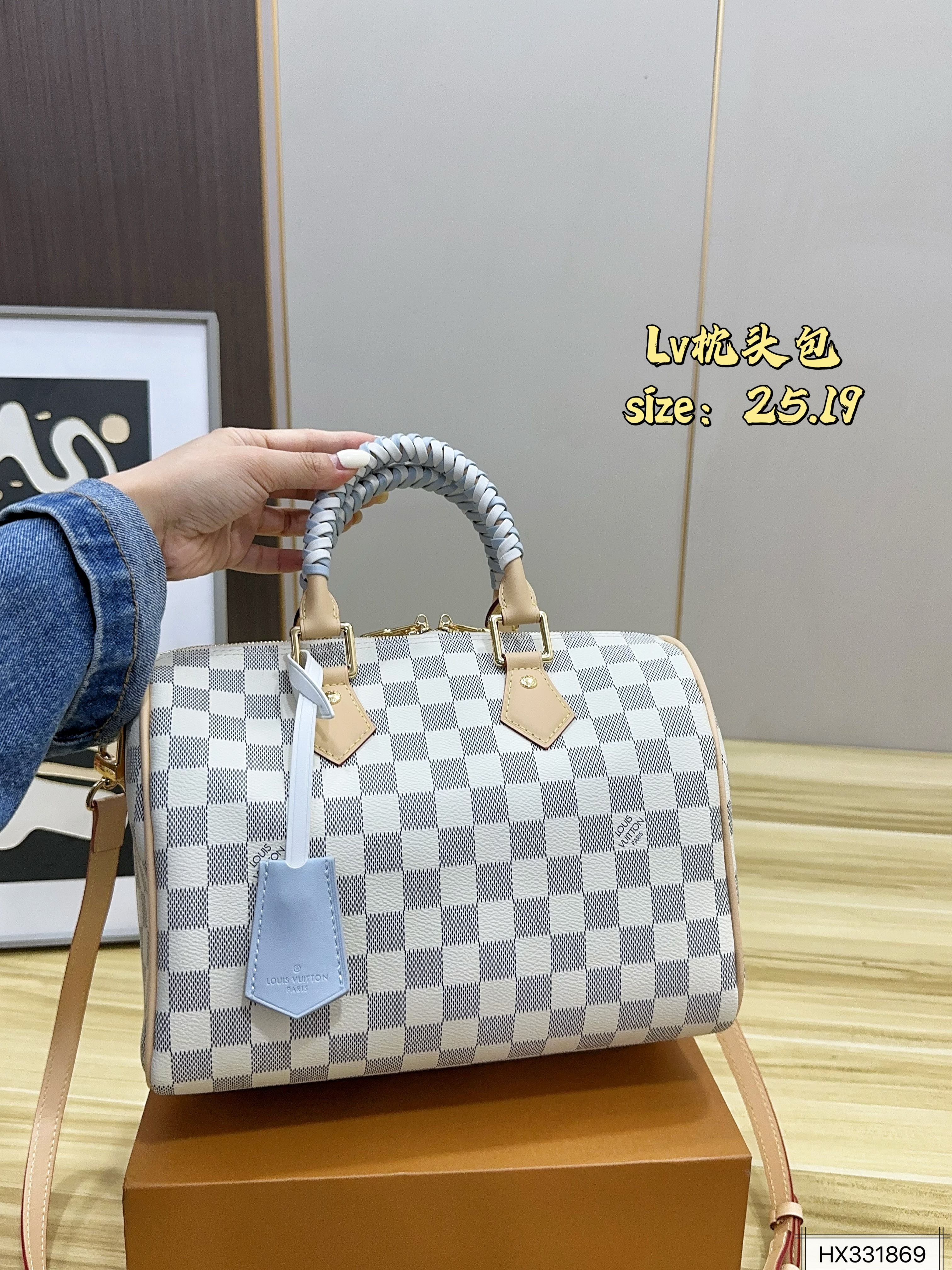 LV Speedy 25 Checkered Bag