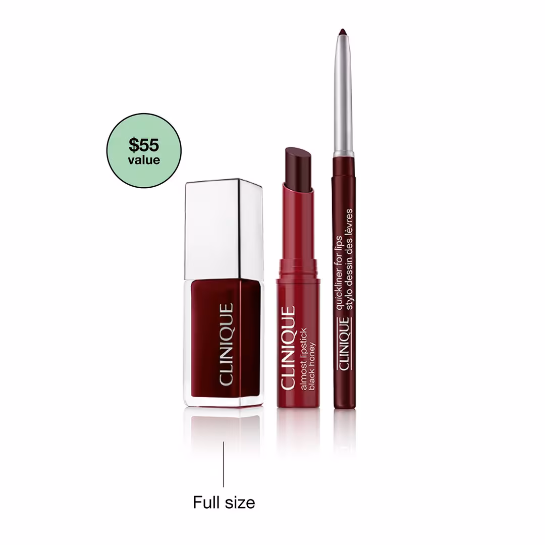 Clinique  3 Piece Black Honey Lip & Cheek Makeup Gift Set