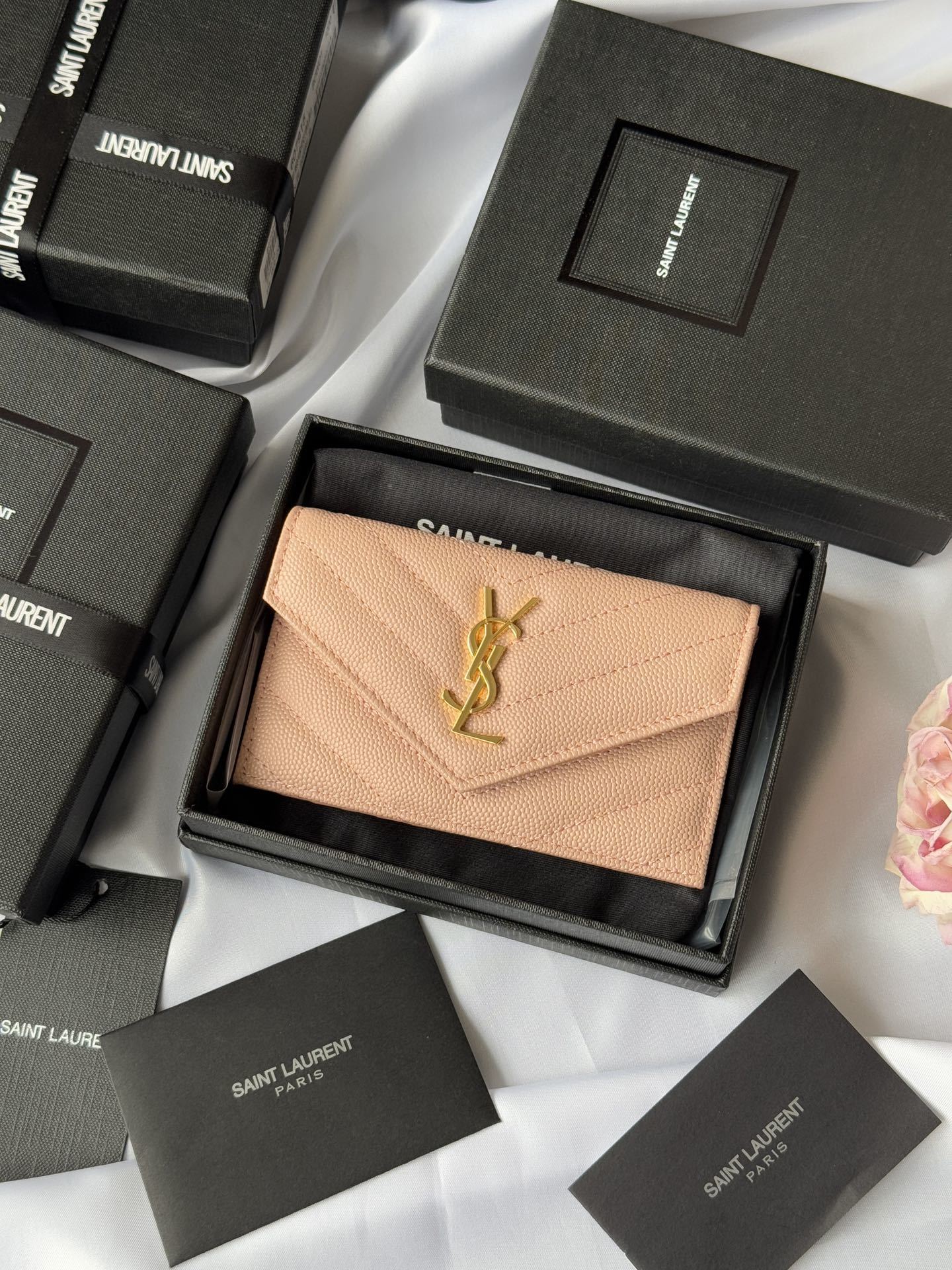 YSL Wallets Card Holder Wallet 612808
