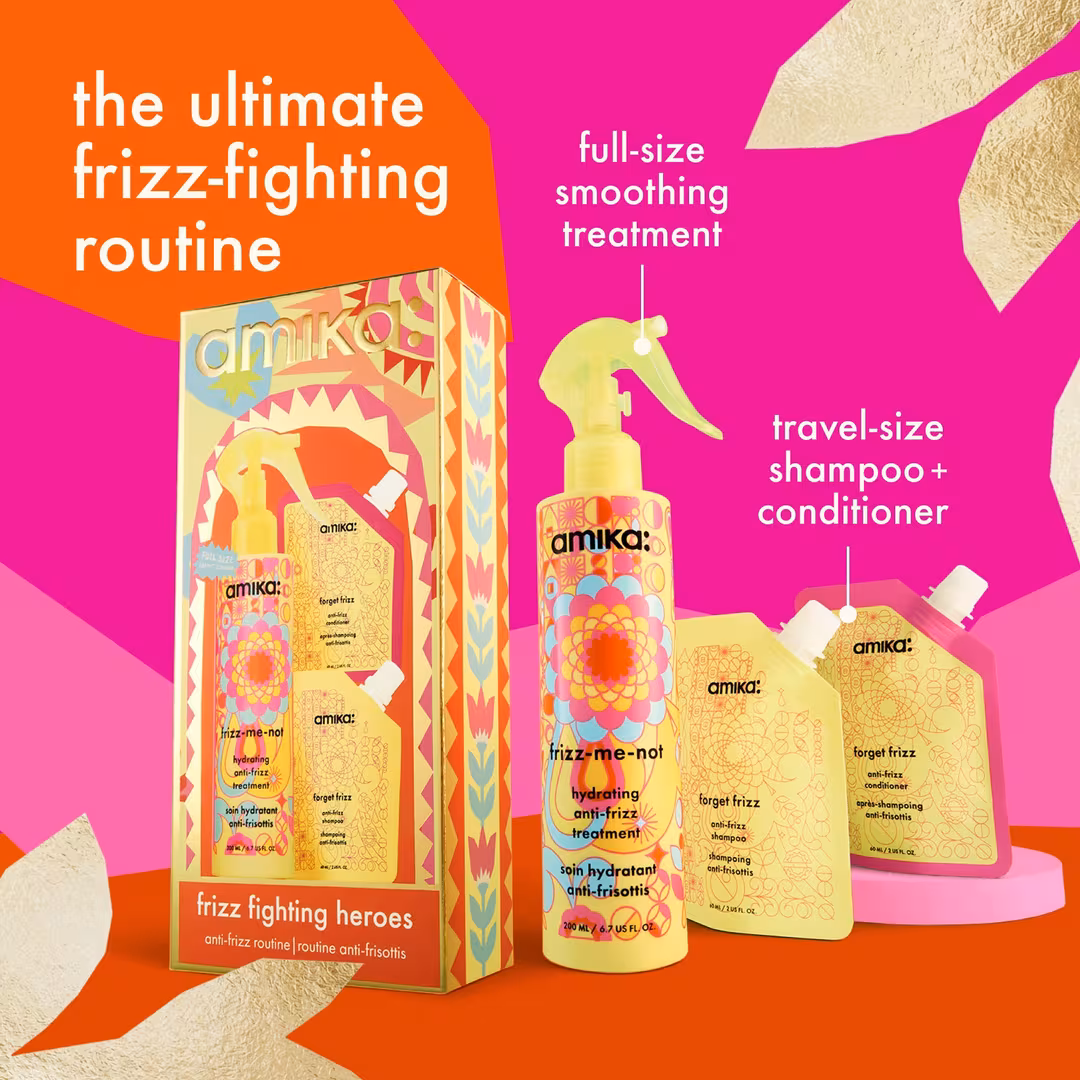 amika  Frizz Fighting Heroes Smoothing Set