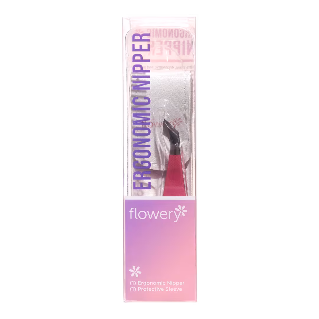 Flowery  Ergonomic Nail Nipper with Precision Blades & Storage Case