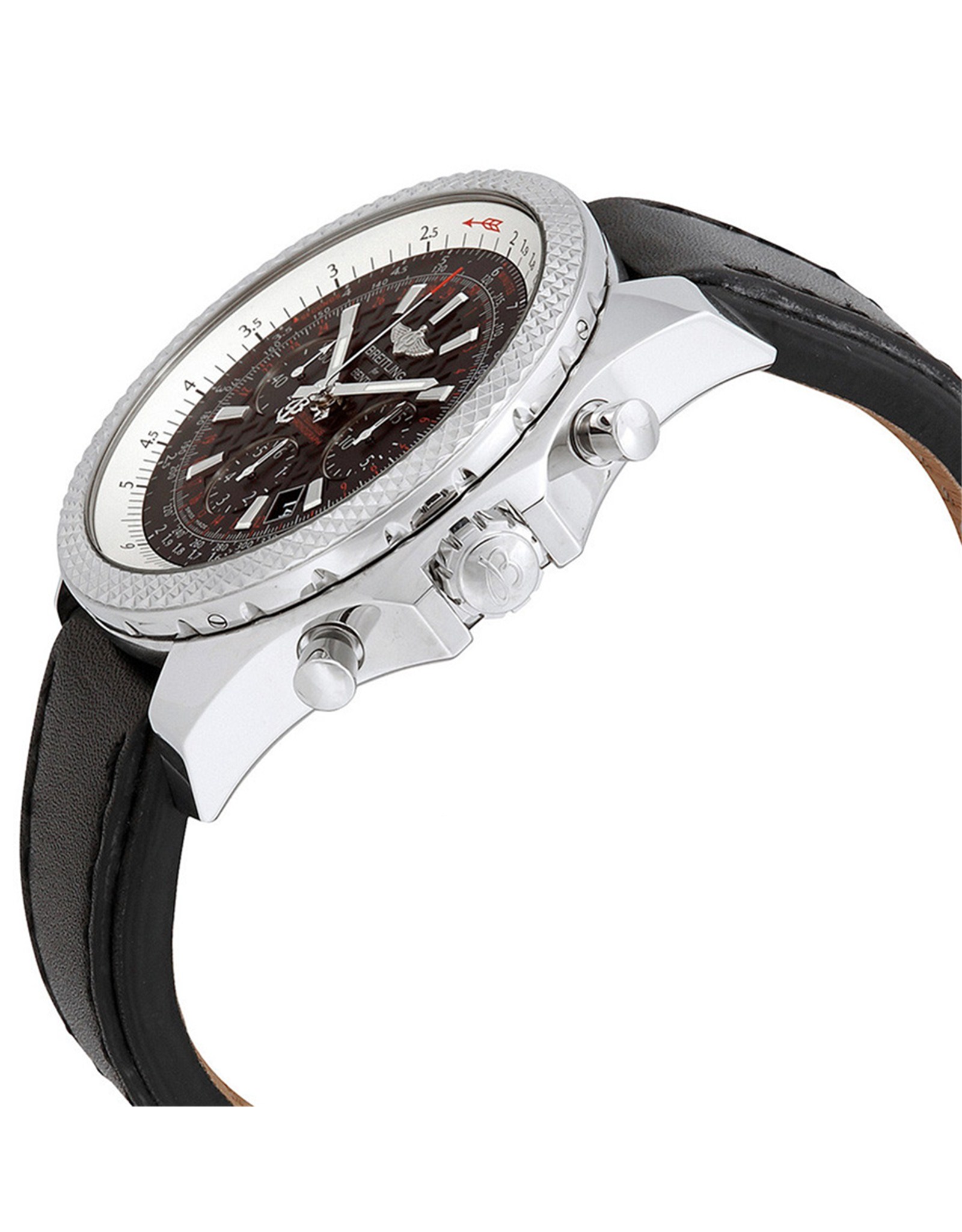 Replica Breitling Bentley Black Dial Leather Strap AB061112/BD80