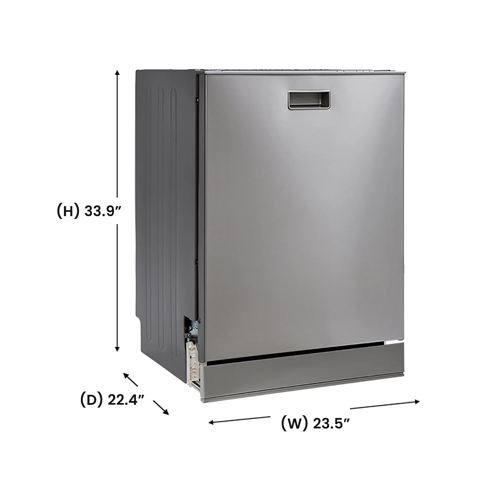 Equator 24 in Dishwasher 15 place QUIET 110V E-Star ADA+3/4 HP Garbage Disposer