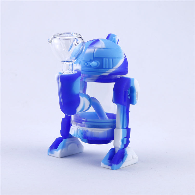 5 Glow In The Dark Silicone Dab Rig (Random Color)