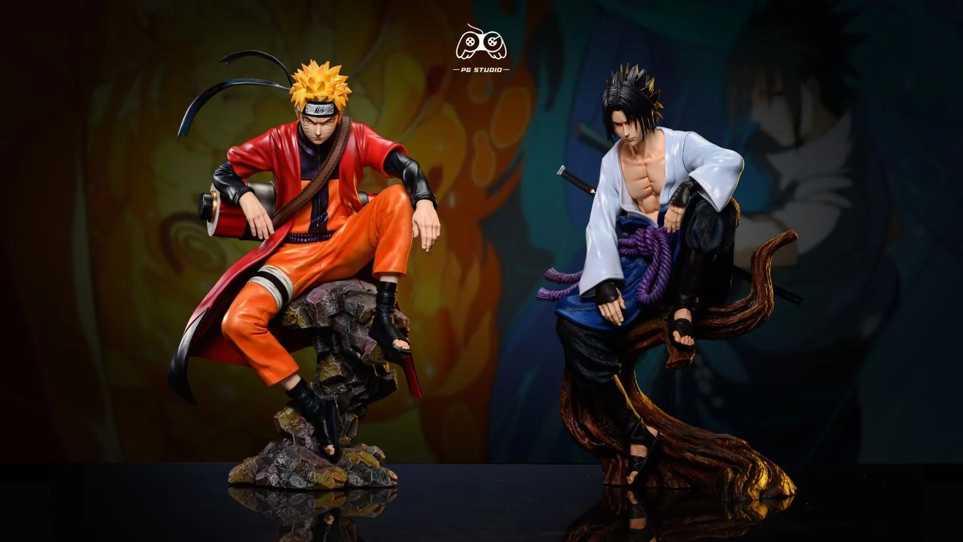 PG Studio - Sitting Pose Naruto & Sasuke | 坐姿 鸣人&佐助