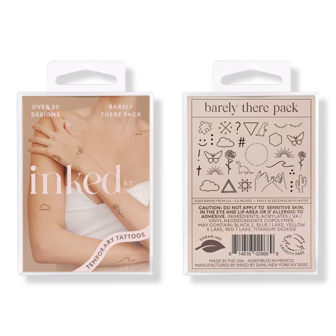 Inked by Dani  Barely There Temporary Tattoo Pack